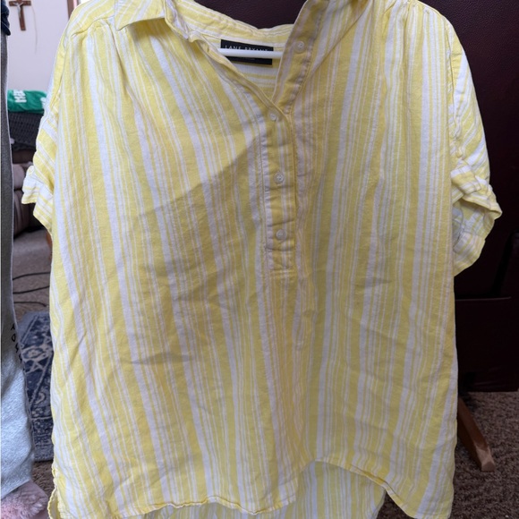 Lane Bryant Tops - Lane Bryant Sunny Striped Blouse